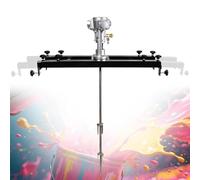 Paint Mixer for Ton Barrels 1000 L / 264 gal, Pneumatic Air Agitator 1/2HP 3/4HP 1HP with Retractable Bracket, Paint Stirring Machine for Mud, Cement, Mortar, Fodder(Large 5 Cylinder)