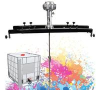 Paint Mixer Machine, IBC Agitator, Electric Tank, Commercial Stirring with Support Hanger, Mixing Equipment for Ink Dissolver(Small5cylinders)