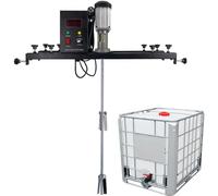 Paint Mortar Mixer 980W Electric Container Machine Commercial 1 Ton Stirring Machine with Support Hanger Mixing for Ink Dissolver
