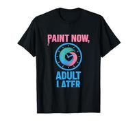 Paint Now Adult Later Watercolor Clock Art Print T-Shirt