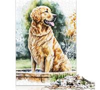 Paint Oil Dog 1000 Piece Jigsaw Puzzles for Adults | | Family Fun Jigsaws Puzzles for Adults Gifts Intellectual Games 1000pcs (75x50cm)