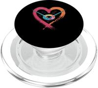 Paint Palette and Brushes Heart Art Teacher Artist Painting PopSockets PopGrip for MagSafe