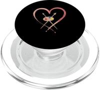 Paint Palette and Brushes Heart Art Teacher Painting PopSockets PopGrip for MagSafe