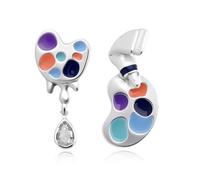 Paint Palette Earrings for Painters Artists Colorful Hypoallergenic Stud Earrings for Women Friends Thank You Appreciation Gifts for Art Teacher Drawing Dangle Earring Artist Ear Accessories