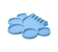 Paint Palette with Tray, Paint Mixing Plate with Raised Edges, Silicone Art Paint Mixing Tray, Suitable for Kids, Students, Girls, Travel, Home, Classroom, School, Drawing