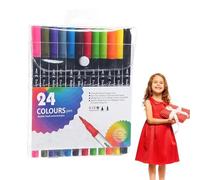 Paint Pen Markers, Acrylic Dual Tip Markers Fabric Markers, Multi-Color Water-Based Waterproof Paint Pens, for DIY, Crafts, Making Supplies