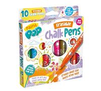 Paint Pop Erasable Chalk Pens 12 Pack - Kids Outdoor Washable Liquid Ink