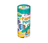 Pop Paint Pens for Kids - 12 Pack Assorted Colours - Twist & Paint, Smaller Tip for Detail, Mess-Free, Dries Fast, Easy Clean Up, Multi-Surface, Creative Fun