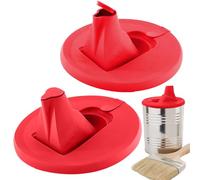 Paint Pouring Spout, 2 Pack Paint Can Pouring Spout, Leakproof Storage Accessories, Secure Seal With Built-In Nozzle, Art Supplies Gadget For Adults