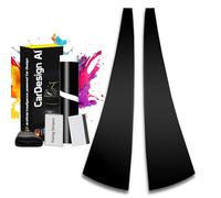 Paint Protection Film for Door Trims suitable for Mercedes SLK R171 2004-2011: Wrapping-Kit Window B- C-Pillar Moulding left/right front/rear (Black high gloss)