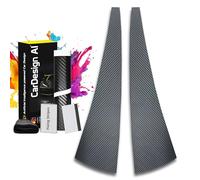 Paint Protection Film for Door Trims suitable for Mercedes SLK R171 2004-2011: Wrapping-Kit Window B- C-Pillar Moulding left/right front/rear (Carbon style)