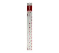 Paint Ratio Measuring Ruler - Silver Stainless Steel Mixing Tool 1:1 to 20:1 Engraved Markings 12" Length Needle
