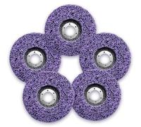 Paint Remover Discs 115mm Strip Wheel Paint Removal Disc Rust Remover Clean and Remove Paint for Metal for Angle Grinders (Purple 5pcs)