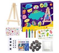 Paint Rocks Craft Set for Kids - Glow in The Dark Stone Painting Kit for Child - Stone Paint Crafts Set for Son Daughter Children Teens Girls Boys Youth Family