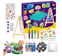 Paint Rocks Kit,Glow in The Dark Rock Painting Kit for Child | Stone Paint Crafts Set for Son Daughter Children Teens Girls Boys Youth Family
