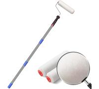 Paint Roller, 4 FT Paint Roller Extension Pole Paint Roller kit with House Paint Roller Brush Stainless Steel Pole, New Splicing Rod, Mural Brush for Walls, Floor, Ceiling