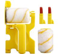 Paint Roller Brush Kit, Clean-Cut Paint Edger Roller Brush Safe Tool, Portable Mini Paint Supplies for House Painting