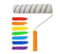 Paint Roller Brush - No Lint Cotton Polyester Acrylic Rollers for ES on Wall Ceilings and Trim - Multi-Size 4" 6" 8" 10" for Home Interior DIY Painting