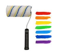 Paint Roller Brush - No Lint Cotton Polyester Acrylic Rollers for ES on Wall Ceilings and Trim - Multi-Size 4" 6" 8" 10" for Home Interior DIY Painting