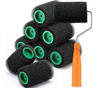 Paint Roller Cover, Large Texture Sponge Burn Paint Roller Cover, Textured Paint Roller - Wall Brush, Professional Multifunctional Roller Tool