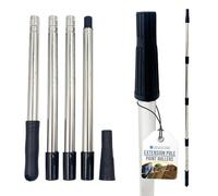 Paint Roller Extension Pole Handle - Multi Section Long Reach Screw Fit & Push Fitment Compatible with Paint Brushes, Roller & Painting Pads - for High Walls and Hard to Reach Areas -120cm