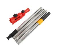 Paint Roller Extension Pole with Telescopic Rod and 180-Degree Rotating Clamping Tool for Ceiling, Walls, Gutters - 1.1m / 1.for 4M / 1.7m Adjustable Length, Metal Paint Brush Extender