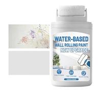 Paint Roller For Wall Repair - White Water Based 100G 6.2 X 3 X 12.2 Cm | Quick Dry Touch Up Paint With Built-in Roller Brush, Use To Cover Stains And Stains