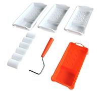 Paint Roller Frame Small Paint Roller Kit Foam Tray Liner for Wall Painting Tools for Walls & Ceiling