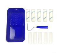 Paint Roller Kit 10pcs Foam Brush Set Wall DIY