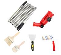 Paint Roller Kit, Angle Roller Set, 11.81x7.87x3.94 Inches Extender Pole, Includes Detail Brush, Easy-to-Use Renovation Tool for Ceilings, Doors, Cabinets, Fences, Decks, Home Projects