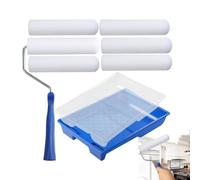 Paint Roller Kit | Foam Applicator Roll Tool for Home Painting | Stick Roller for Home Renovation, Crafts on Cabinets, Furniture, Doors, Garage