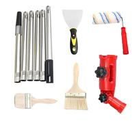 Paint Roller Kit, Multiangle Roller Set, 11.81x7.87in Extender Pole Brush, Smooth Even Coverage, Easy-Grip Handle Design for Ceilings, Doors, Cabinets, Decks, Fence Projects