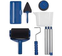 Paint roller Paint Runner Pro brush kit Paint extension Drip-free and anti-splash paint system Corner cutter and Paint pourer Easy flow Blue-Blue Uptodate
