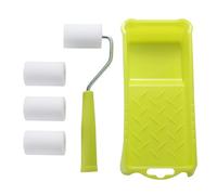 Paint Roller - PVC Small Paint Roller Set | Precision Painting Paint Roller Tray | Endurable and Tough Paint Roller Frame | Small Painting Tray for Indoor Outdoor Ceiling