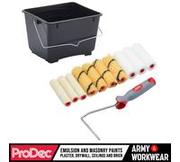 Paint Roller Set 4" Inch Mini Frame For Gloss, Emulsion, Satin & 2.5L Scuttle