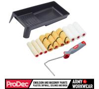Paint Roller SET 4" Mini Frame For Gloss, Emulsion, Masonry, Plaster - 12 pcs