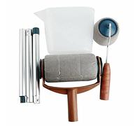 Paint Roller Set - 6 Pieces Universal Paint Roller Painter Set with Telescopic Wand, Multifunctional Paint Roller Brush Kit for Home School Office Wall Ceiling Door Painting Garden