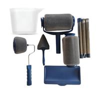 Paint Roller Set 9pcs, Non Drip Paint Roller, Refillable Paint Roller, Fillable Paint Roller, Painting Roller Kit for House,Office Wall,Ceiling Painting
