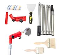 Paint Roller Set - Premium Painting Tools with Extendable Pole and Angled Brush | Versatile DIY Renovation Kit for Indoor/Outdoor Projects