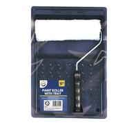 Paint Roller with Tray Durable Microfiber Roller for Smooth Wall Coverage Reusable, Shed-Free, Ideal for DIY & Professional Use 9-Inch