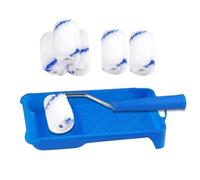 Paint Rollers - Portable Adjustable Easy Tool Set - Paint Roller Set For Indoor And Outdoor Use - For Painting Inside And Outside The Home: Interior, Ceilings, Walls, Doors, Cabinets