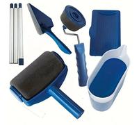 Paint Runner Pro Roller 8Pcs Brush Set Room Painting Wall Handle Decorating Home