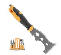 Paint Scraper 16 in 1 Paint Scraper Tool, 3” Putty Knife Drywall Paint Scrapers, Versatile Stainless Steel Painters Tool, Professional Wallpaper Scraper Tool with Ergonomic Handle and Screw Bits