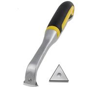 Paint Scraper Tool, Heavy Duty Triangle Precision Scraper with Ergonomic Grip, Wood Scraper for Removing Paint Glue Grout Varnish