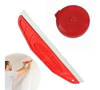 Paint Shield Cutting in Tools for Painting Paint Trim Guard Multi-Purpose Straight Edge Tool Paint Cutting in Tools for Painting Multipurpose Right Angle Tool for Applying,with a Tape Measure(Red)