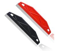 Paint Shield for Cutting in, 2 PCS Paint Trim Guard Stainless Steel Paint Guard Straight Edge Painters Tool for Repairing Cutting Wallpaper (Black/Red)