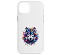 Paint Splash Wolf Case for iPhone 14 Plus
