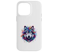 Paint Splash Wolf Case for iPhone 14 Pro Max