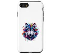 Paint Splash Wolf Case for iPhone SE (2020) / 7/8