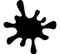 Paint Splat Vinyl Decal Sticker for Car/Window/Wall (Green Gloss)